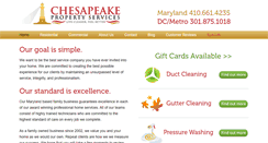 Desktop Screenshot of chesapeakepropertyservices.com